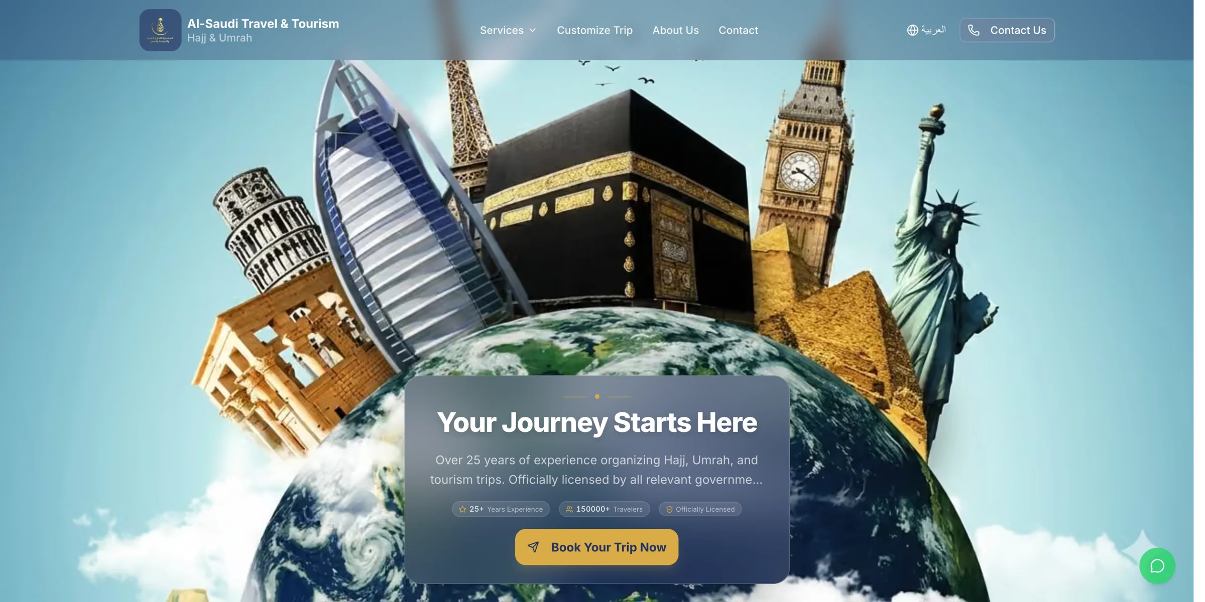 Al Saudi Travel destination website